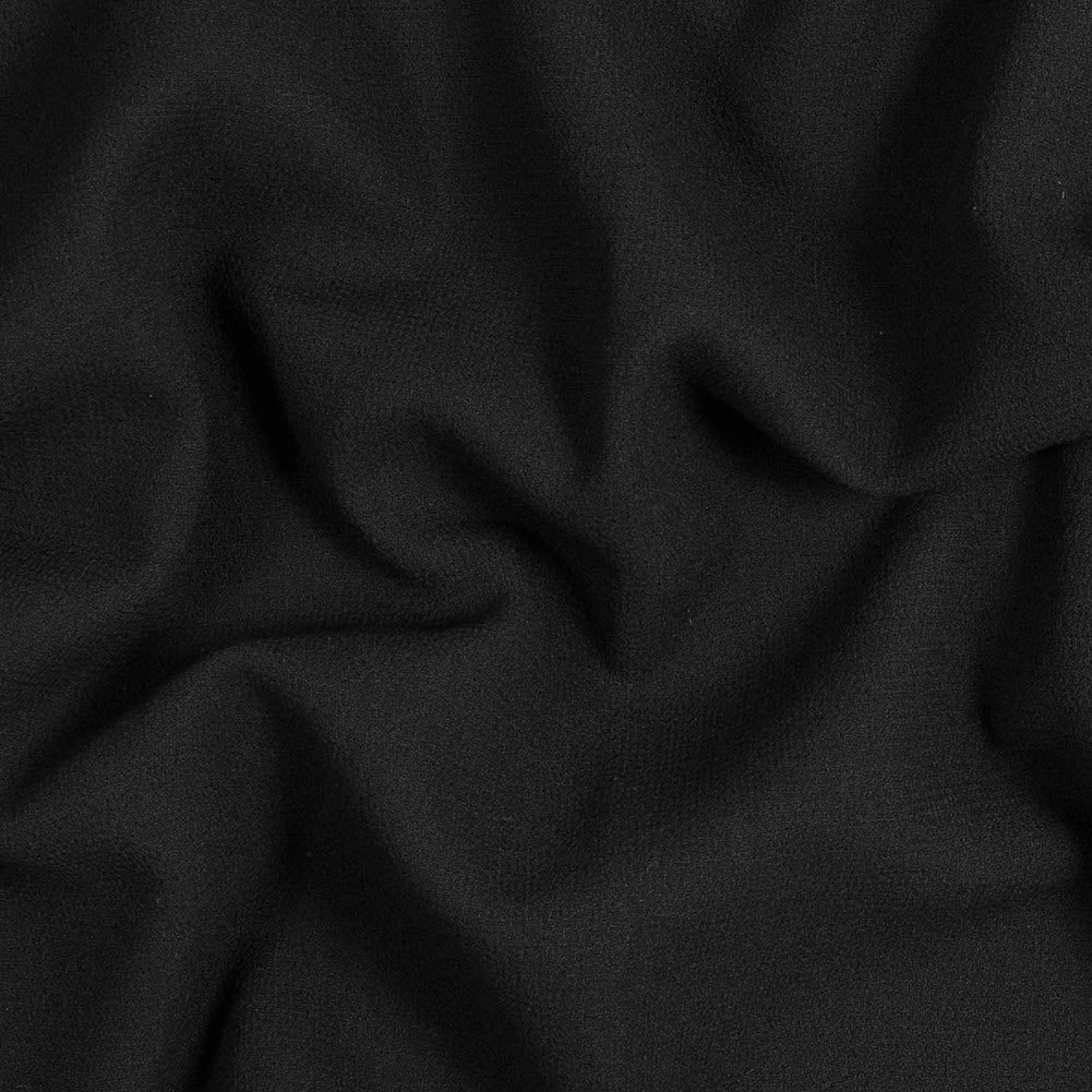 Italian Black Virgin Wool Double Crepe - Joann Fabrics
