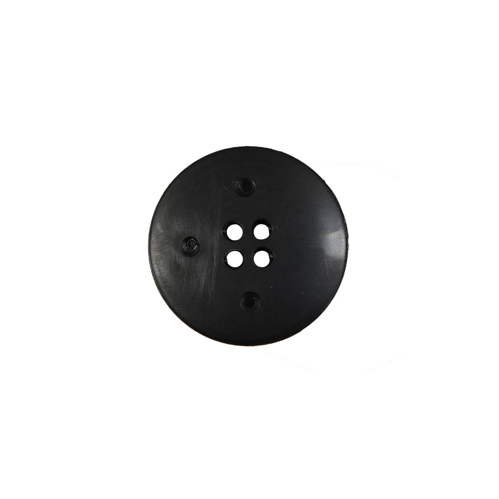 Italian Black Plastic 4-Hole Button - 24L/15mm - Joann Fabrics