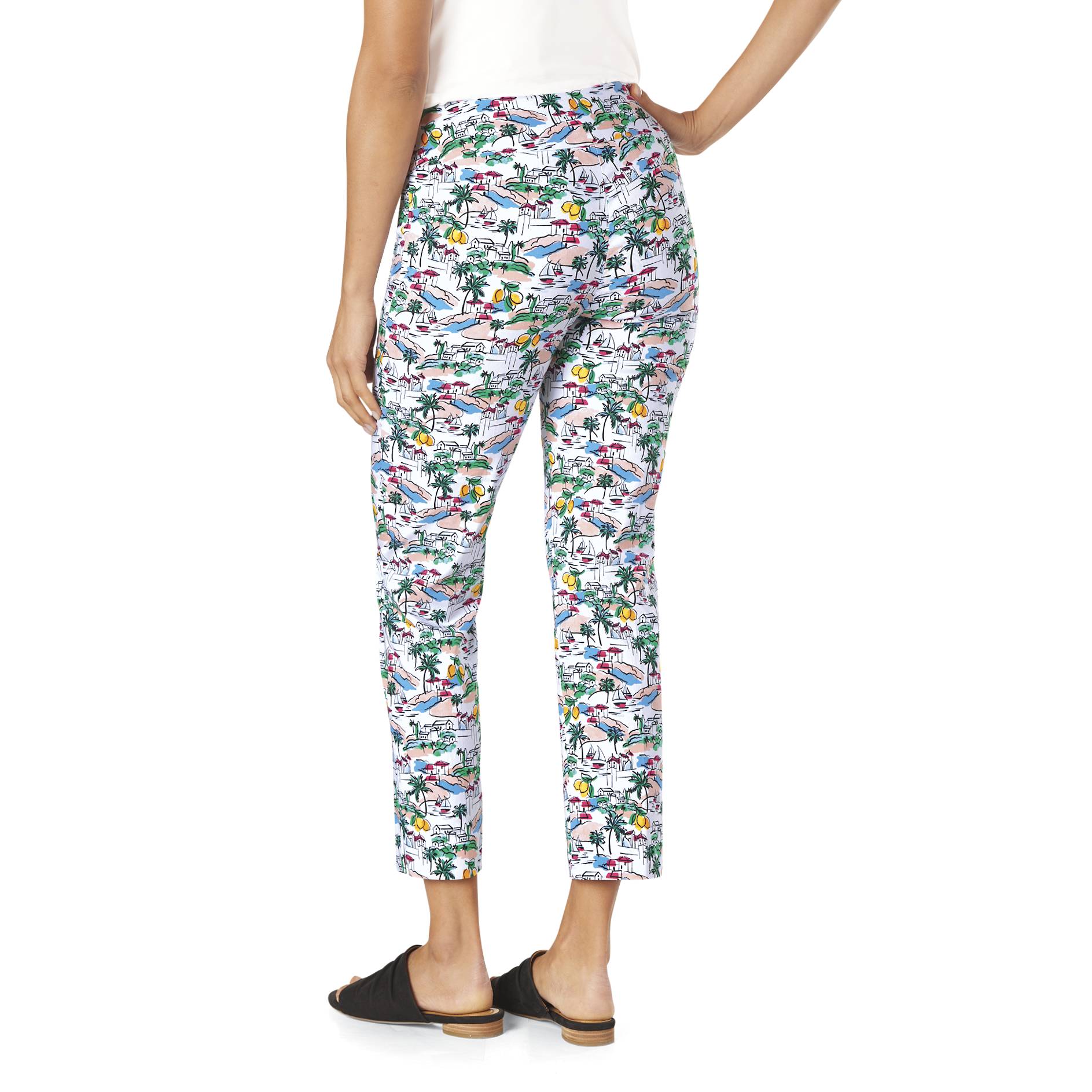 Misses Scenic Pull-On Ankle Pants, Tummy Control, Wide Waistband - Northstyle Catalog