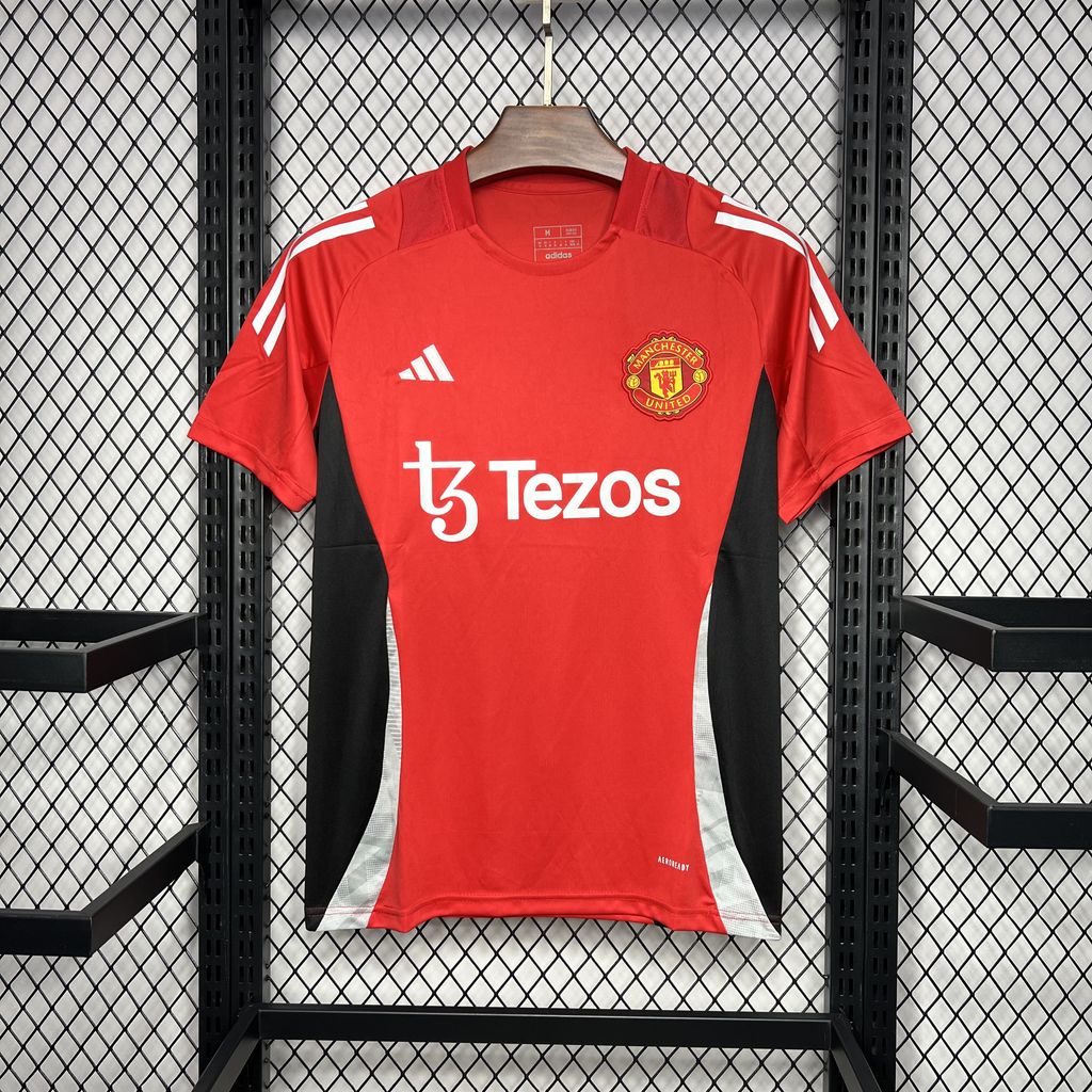 2024/2025 Manchester United Red Pre-match training Jersey 1:1 Thai Quality