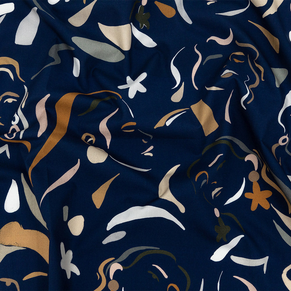Mood Exclusive Twilight Blue Le Muse Cotton Poplin - Joann Fabrics