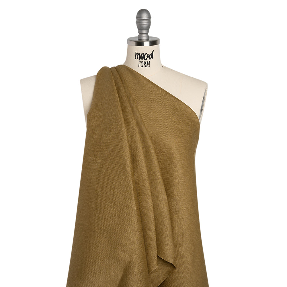 Medium Weight Linen Woven - Khaki - Designer Deadstock - Joann Fabrics