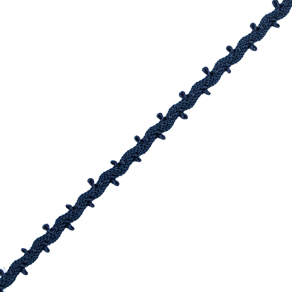Navy European Crochet Trim - 0.25