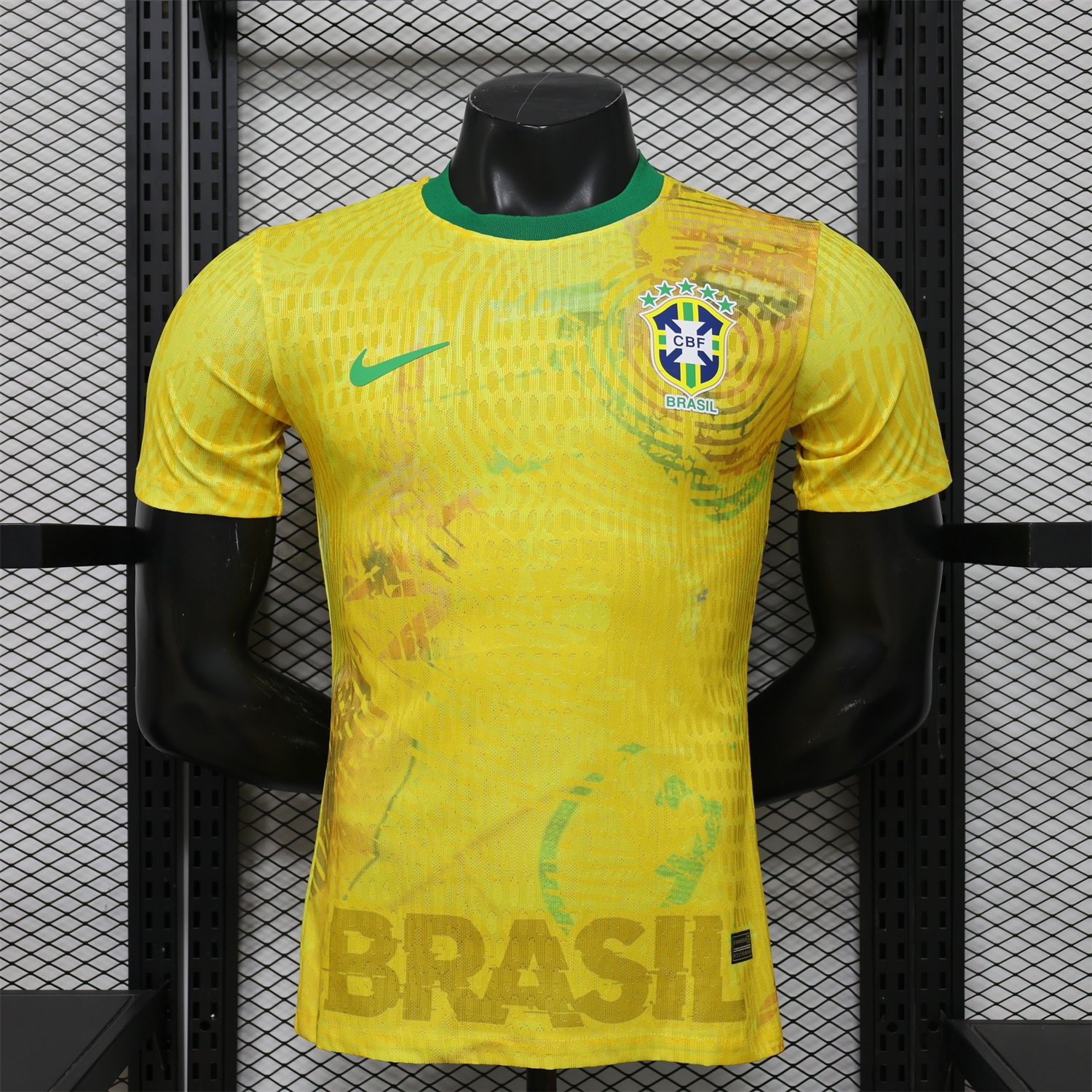 Brazil 2026 Yellow Waves Special Jersey - Player Version - UnitedFutballJersey