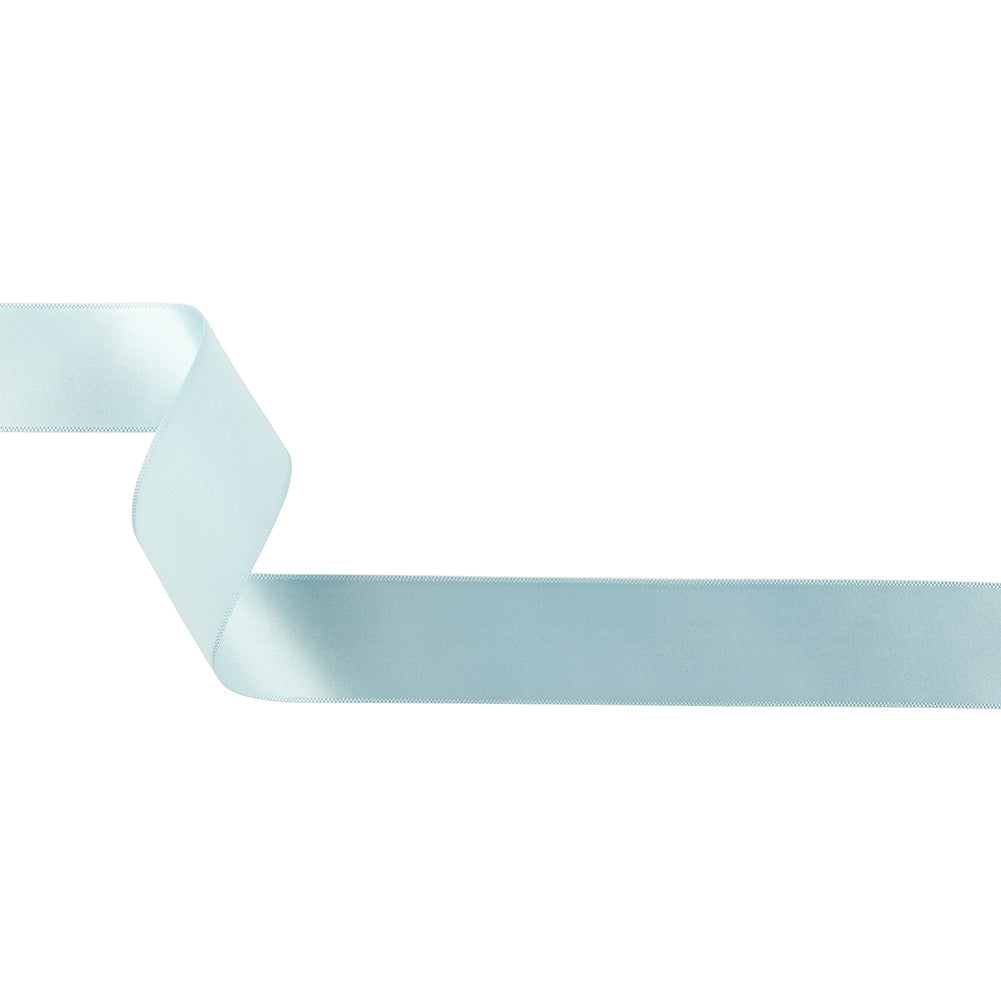 Pale Blue Single Faced Satin Ribbon - 1