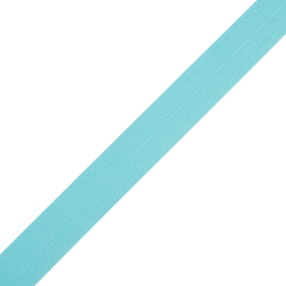 Tilly Electric Ice Blue Herringbone Cotton Twill Tape - 20mm - Joann Fabrics