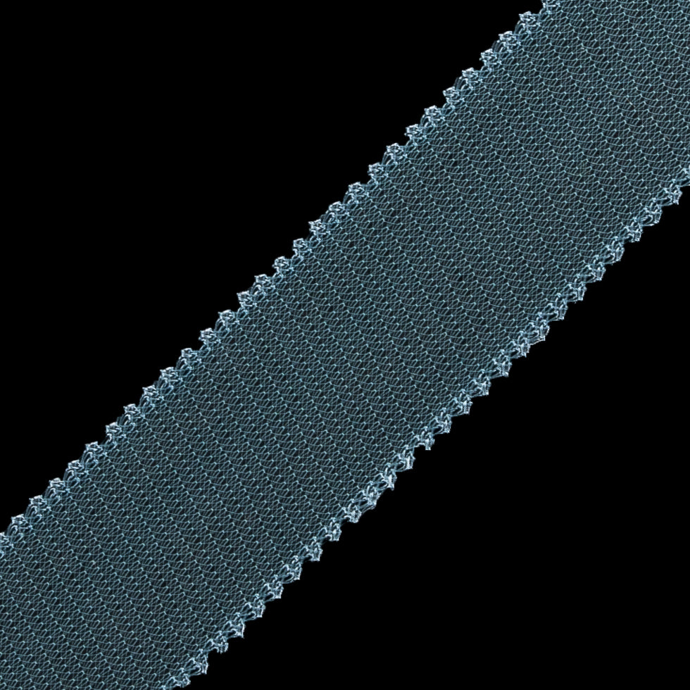 Sky Blue Sheer Ribbon - 0.75