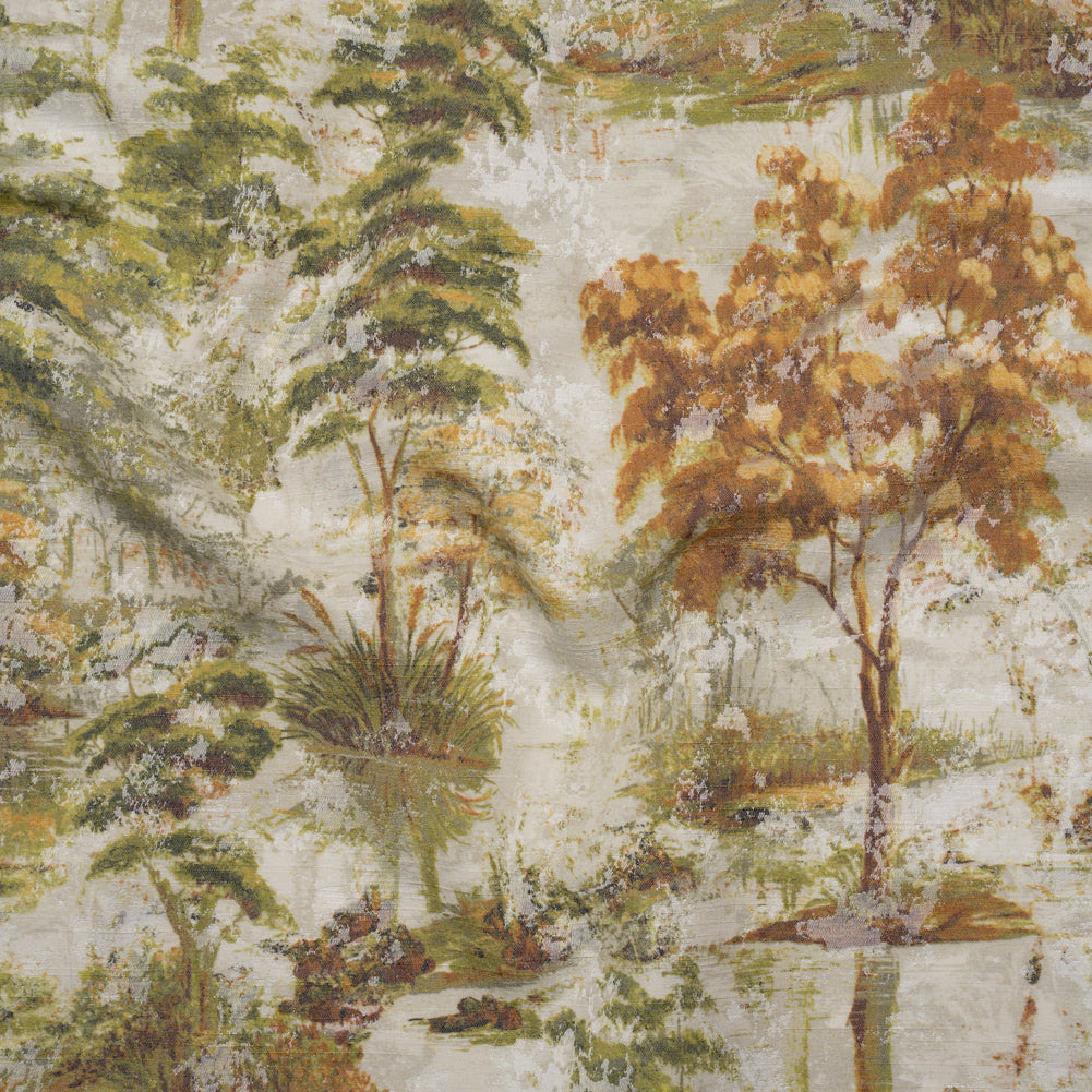 Drapery Jacquard Print - Ivy Dreamy Trees - British Imported - Joann Fabrics