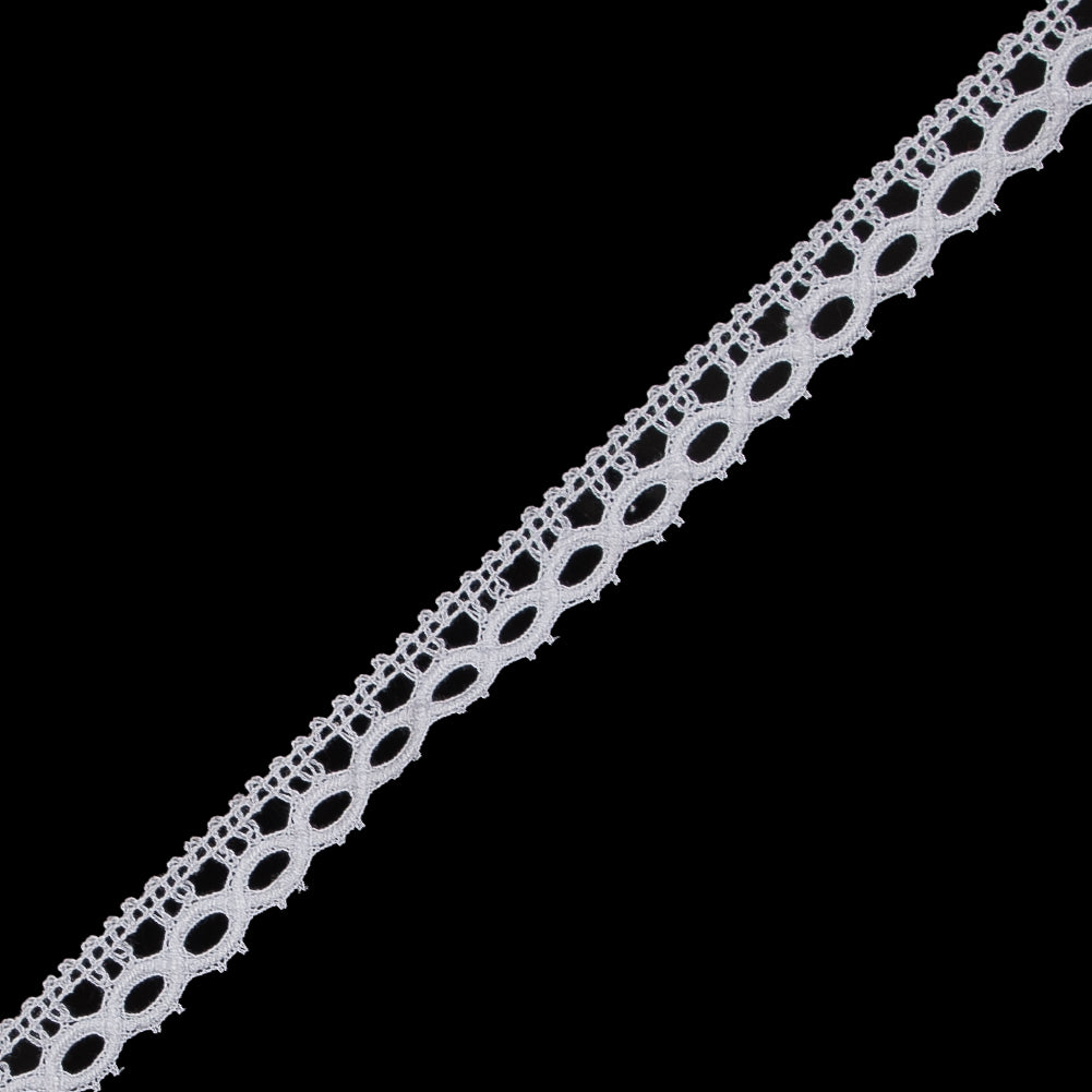 White Crochet Lace Trim - 0.5