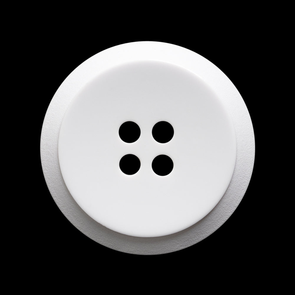Pale Gray Raised Center Plastic 4-Hole Button - 44L/28mm - Joann Fabrics
