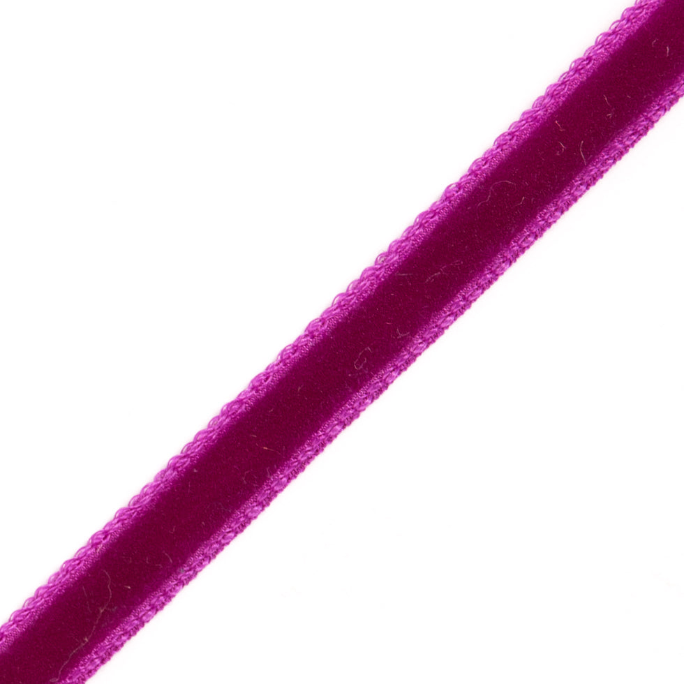 Single Faced Velvet Ribbon Made in Italy - 1/8