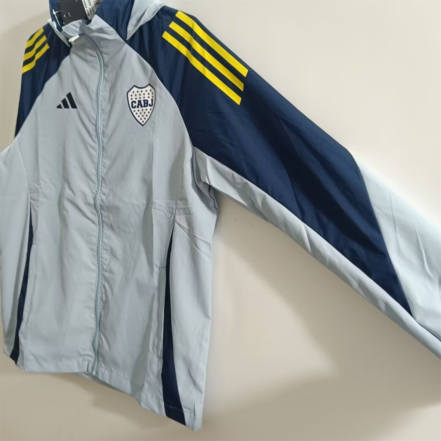 Boca Juniors 25-26 Training Windbreaker Jacket - Grey - UnitedFutballJersey
