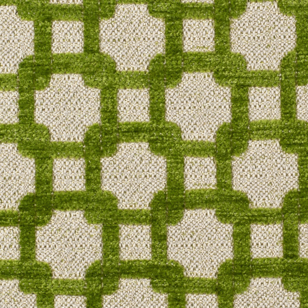 Apple Green/Metallic Cream Net Chenille with Metallic Base - Joann Fabrics