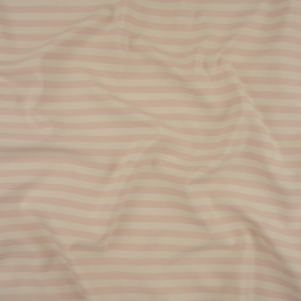 Italian Heavenly Pink Tone on Tone Striped Stretch Polyester and Viscose Double Cloth - Joann Fabrics