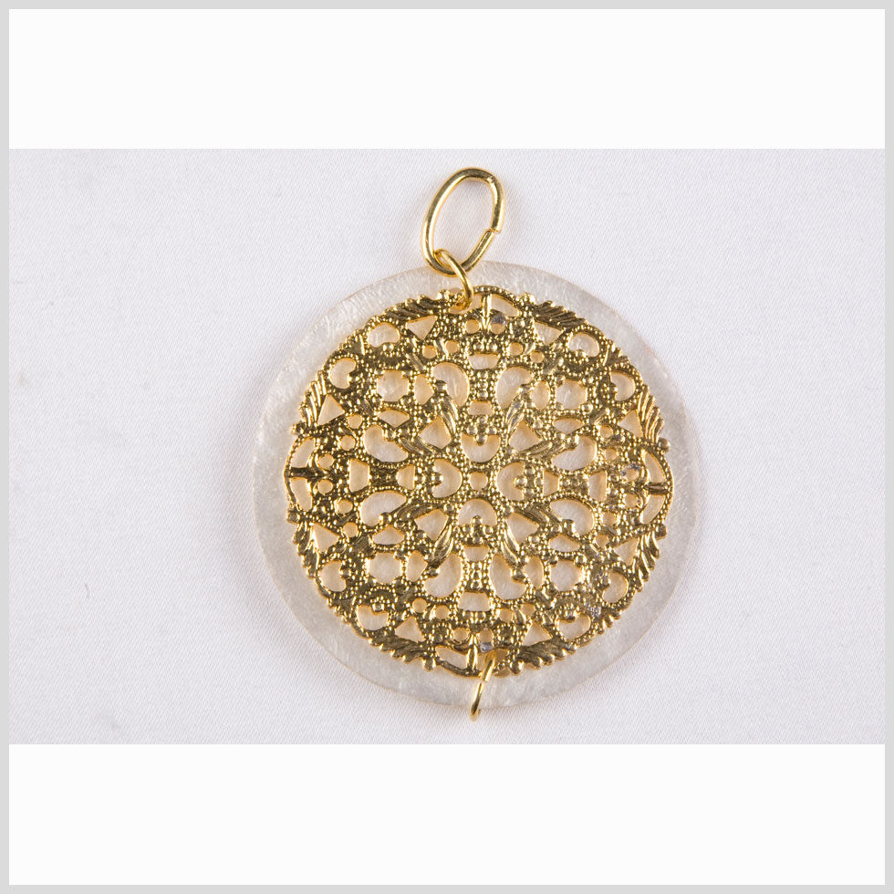 Natural Pearl/Gold Shell Pendant - Joann Fabrics