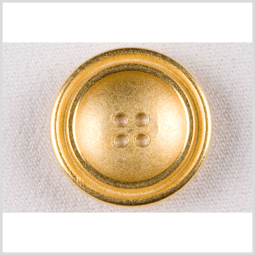 Metal 4-Hole Button - 40L/25.5mm - Gold Fancy Rim - Joann Fabrics