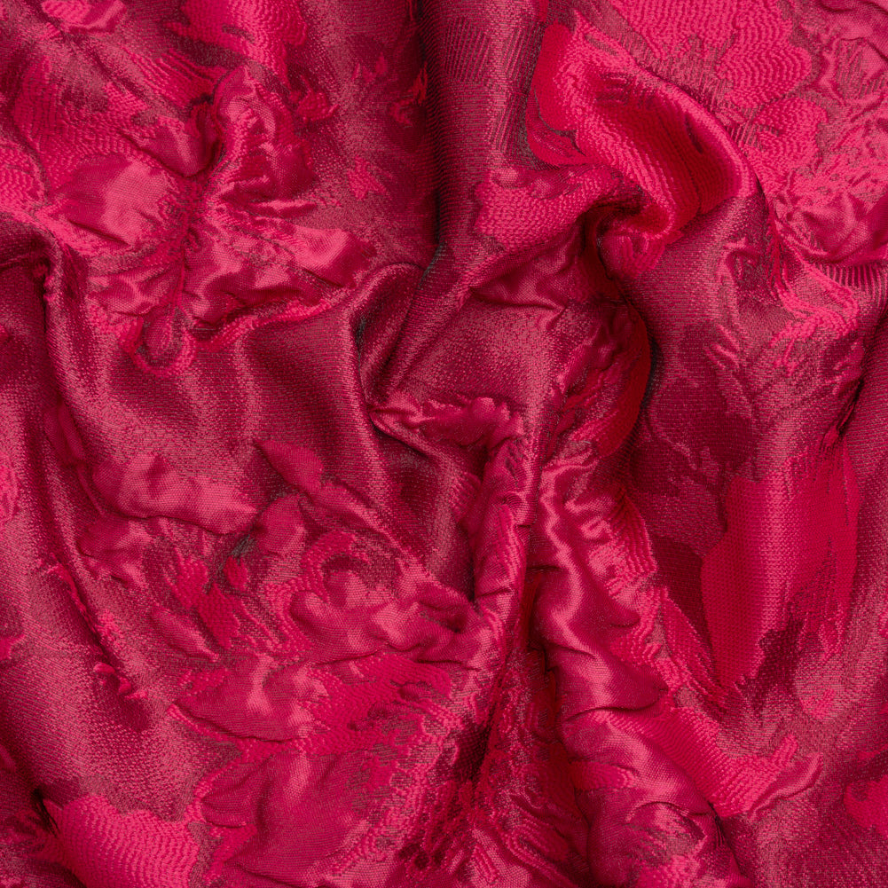 Luminous Fuchsia Floral Lightweight Luxury Brocade - Joann Fabrics