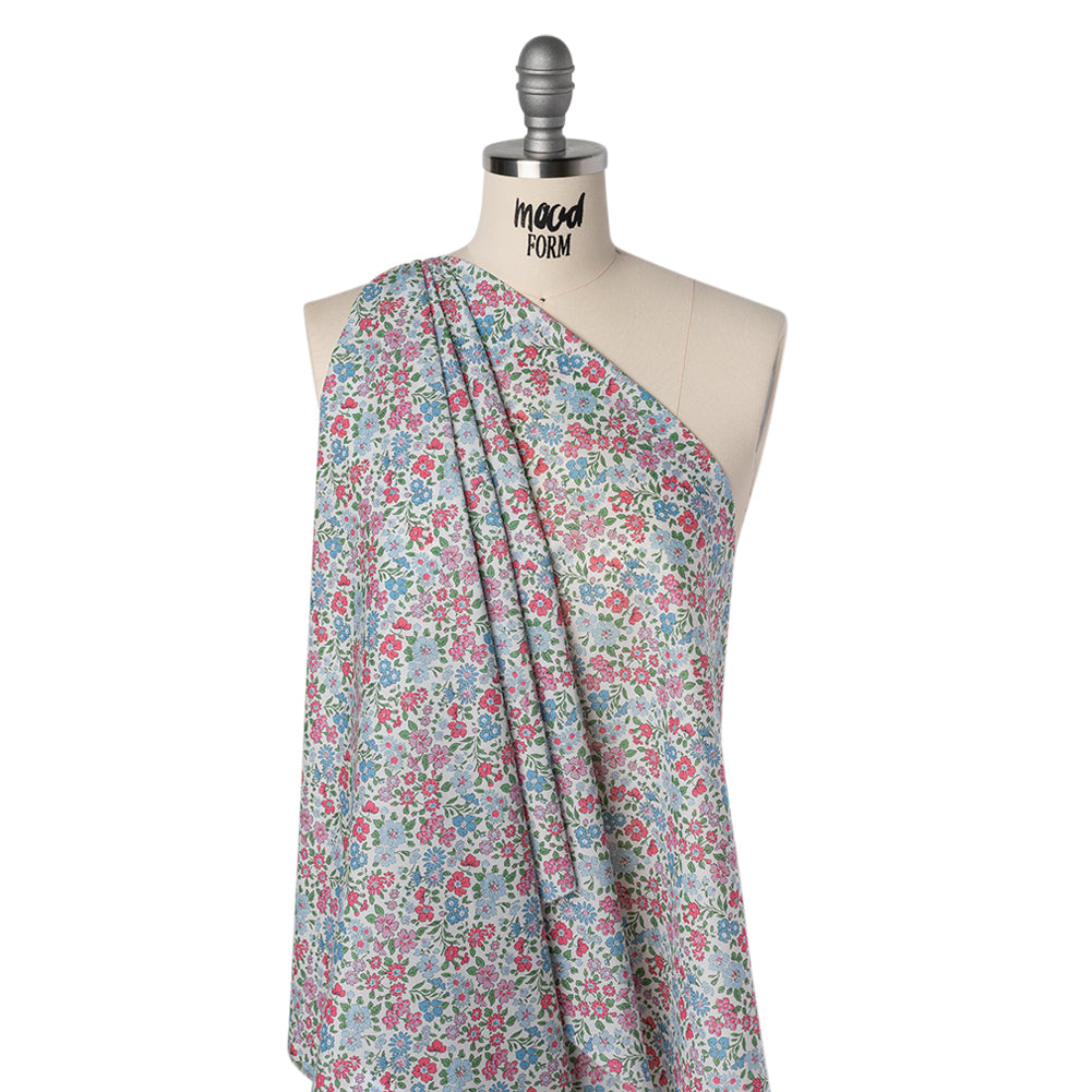 Liberty Fabrics Tana Lawn® - Annabella Blue - Baby Blue, Pink and Green Floral - Joann Fabrics