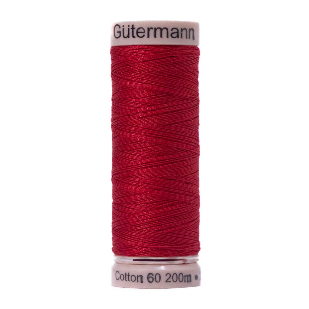 Gutermann 60 Wt Natural Cotton Thread 200m - 4495 Brite Red - Joann Fabrics