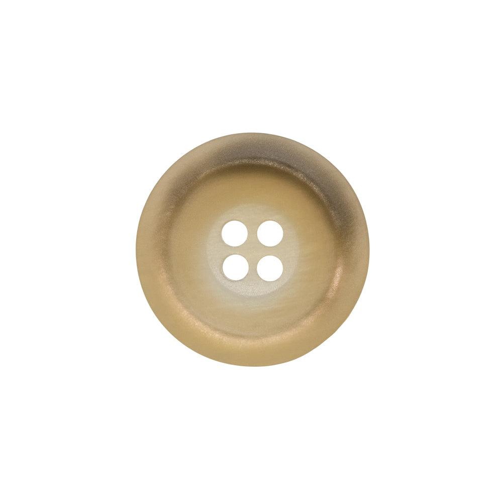 Rolled Rim 4-Hole Plastic Button - Beige and Taupe Iridescent - 32L/20mm - Joann Fabrics