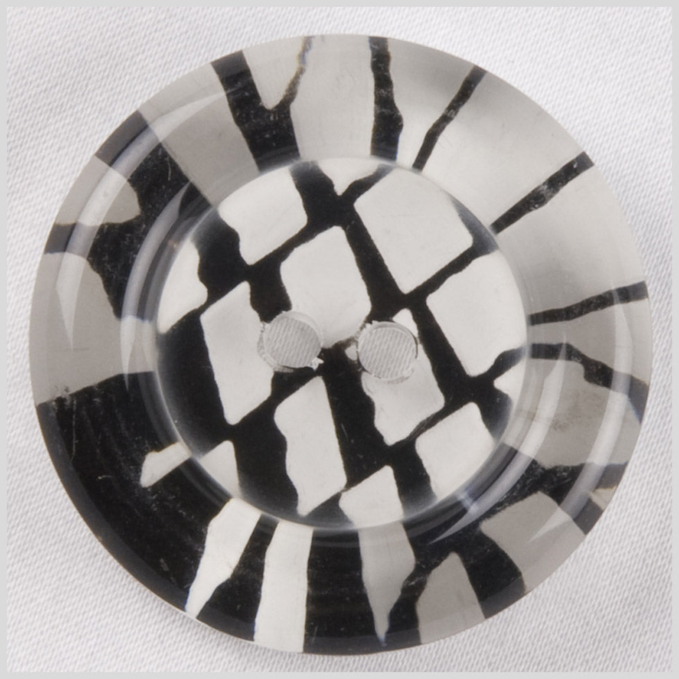 Clear Black Plastic Button - 36L/23mm - Joann Fabrics