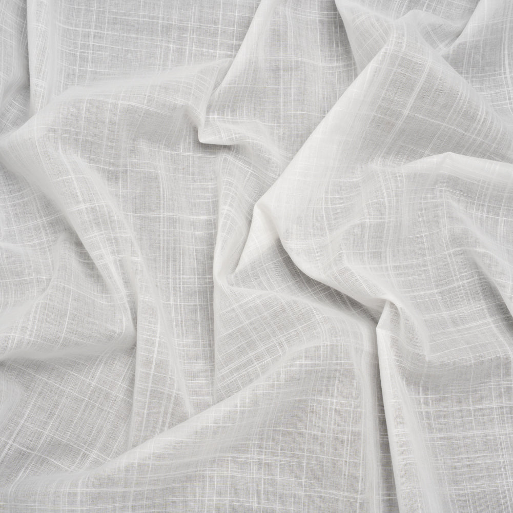 Textured Cotton Voile - Off White - Famous Australian Designer Deadstock - Joann Fabrics