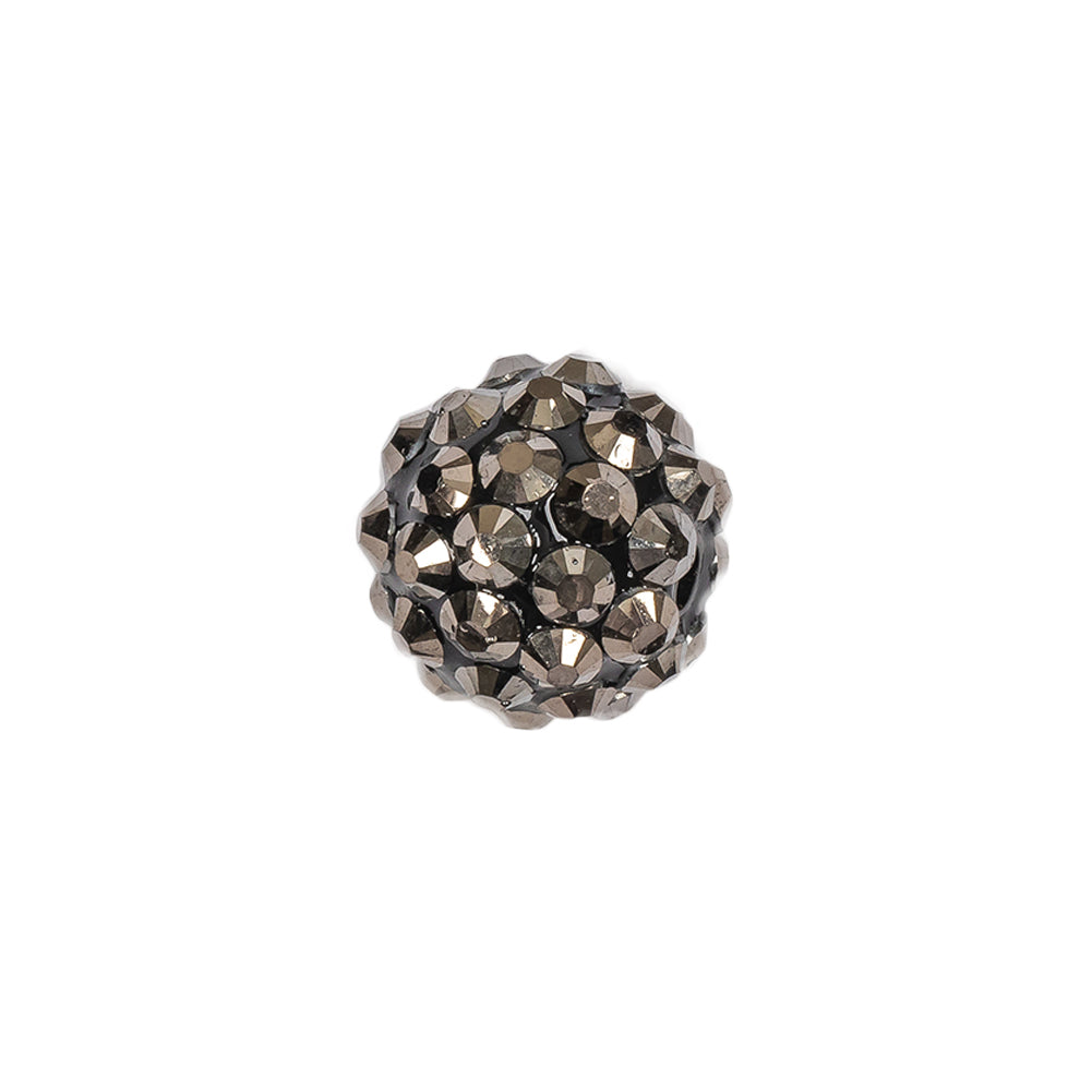 Gunmetal Rhinestone and Resin Faceted 14mm Beads - 10pc - Joann Fabrics