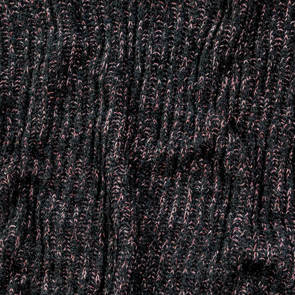 Italian Muted Navy, Pink and Maroon Chunky Wool Knit - Joann Fabrics