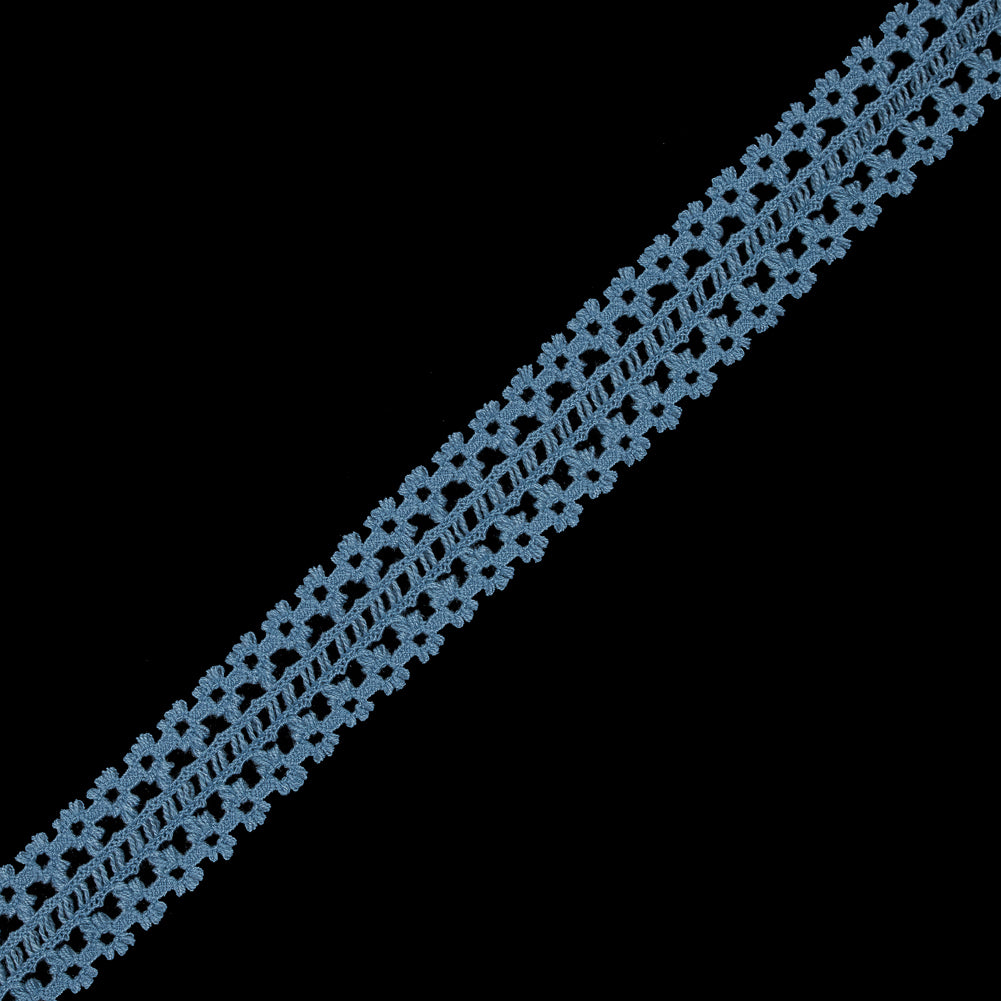 Colonial Blue European Crochet Trim - 1.5