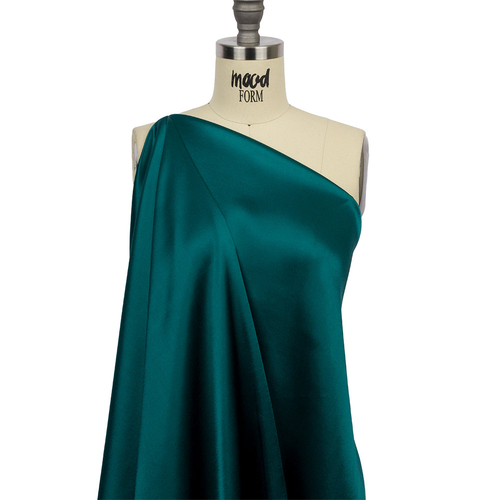 Sustainable Viscose Fluid Satin - Teal - Mood Exclusive Elliana Collection - Joann Fabrics