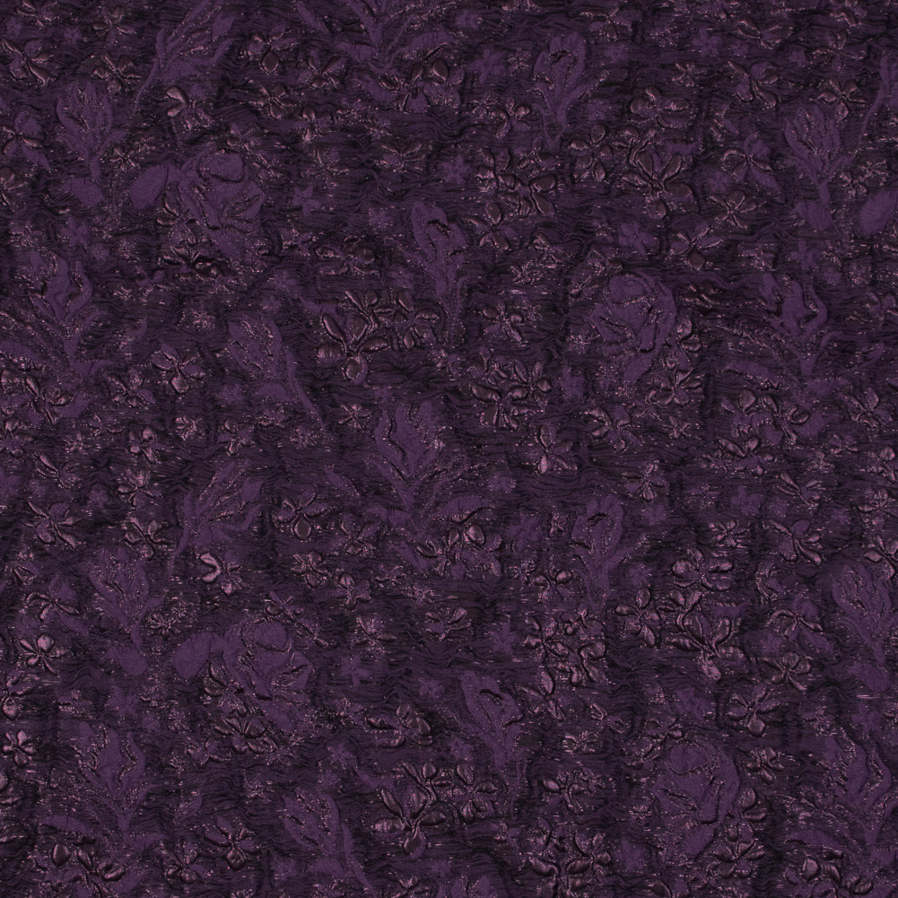 Regal Purple Luxury Floral Metallic Brocade - Joann Fabrics