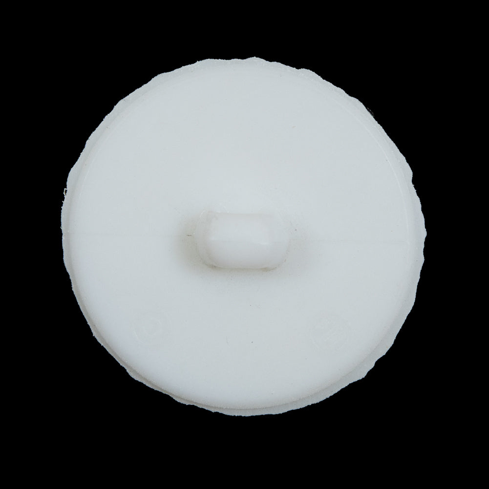 Italian White Twisted Plastic Shank-Back Button - 44L/28mm - Joann Fabrics