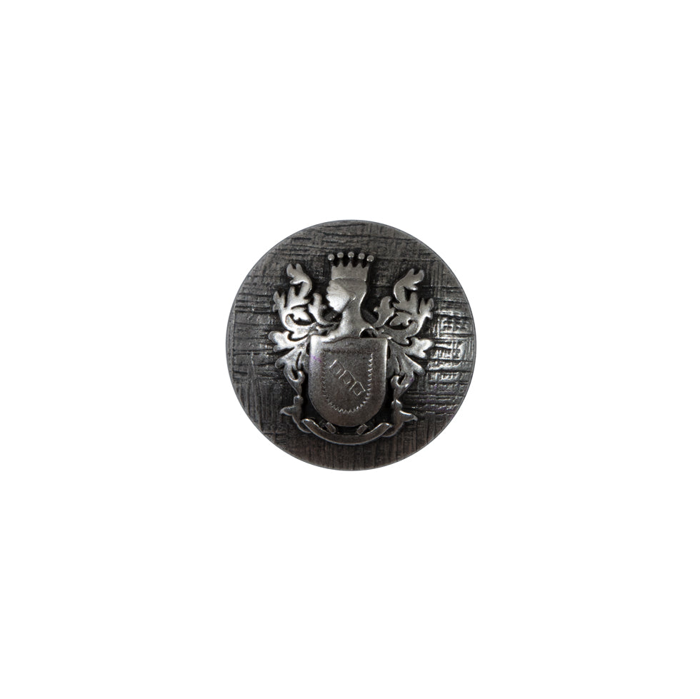 Silver Coat of Arms Crest Metal Button - 24L/15mm - Joann Fabrics