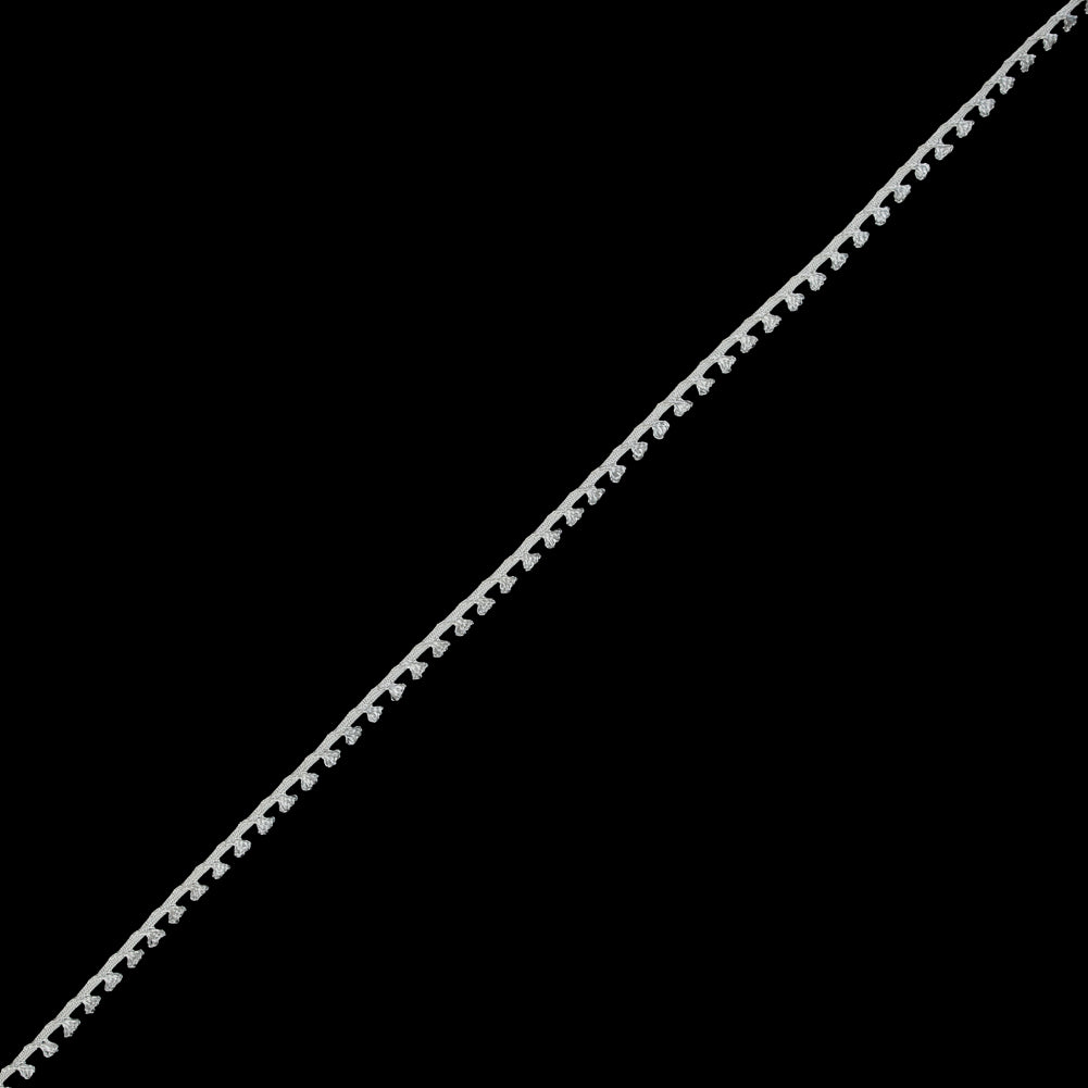 White Loop Braided Trim - 0.25