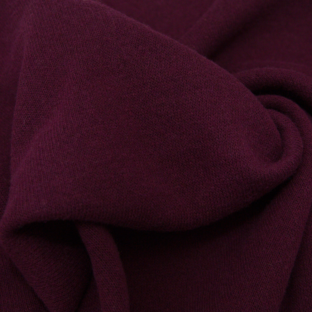 Italian Burgundy and Shaved Chocolate Reversible Wool Double Knit - Joann Fabrics