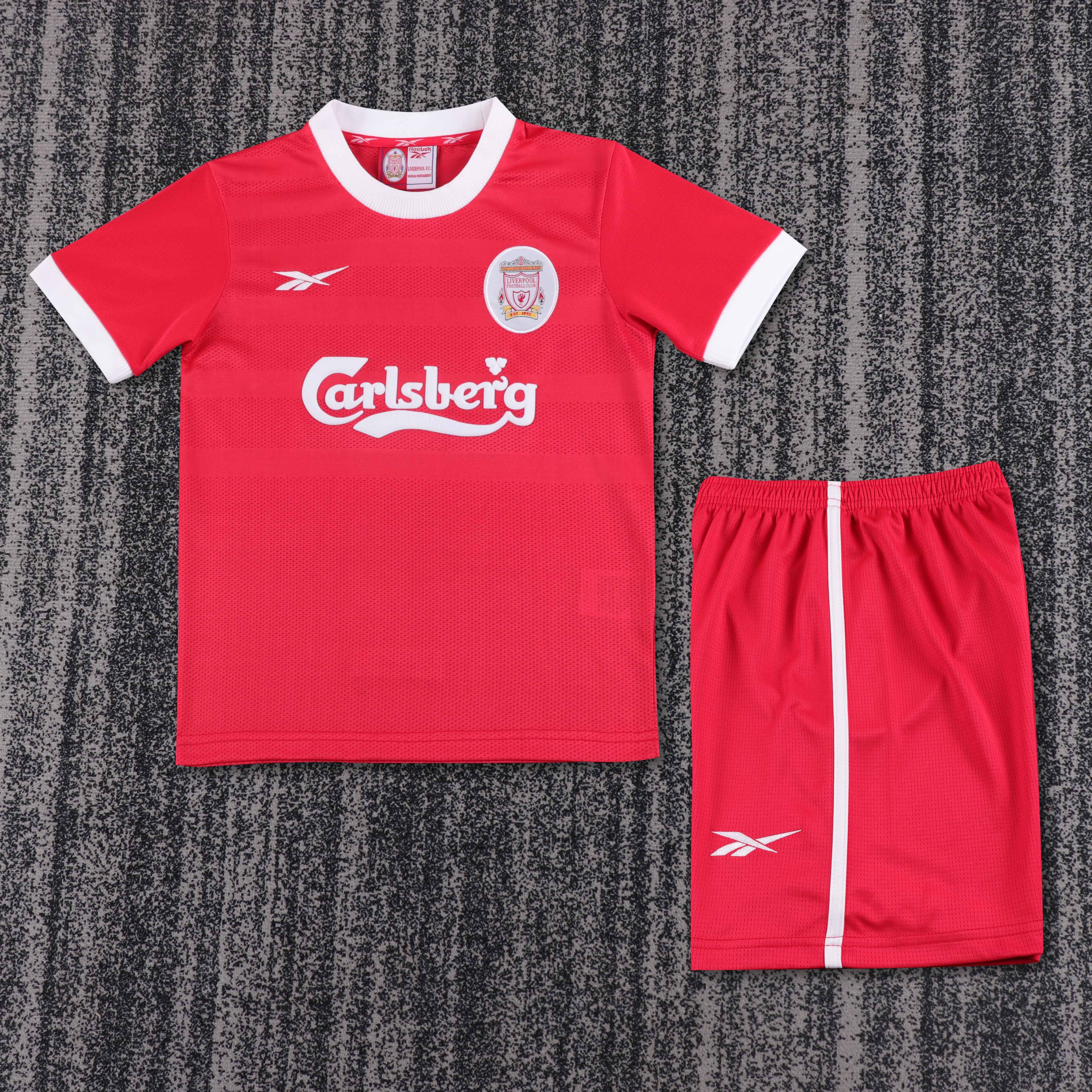 1997-1998 Retro Liverpool Home Football Jersey 1:1 Thai Quality Kids Size