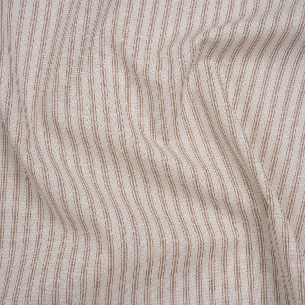 Printed Quilting Cotton by Ghazal Razavi for FIGO Studio - Oyster Stripes - Nest Collection - Joann Fabrics