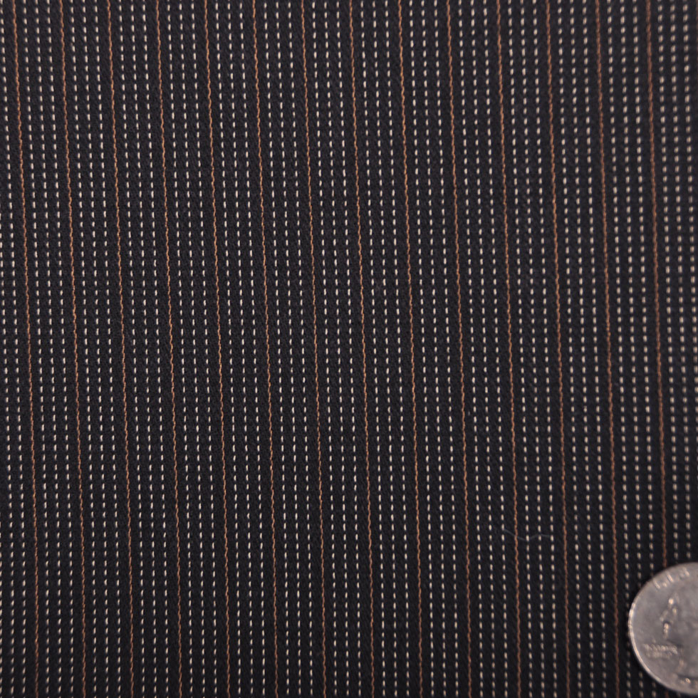 Black/Off-White/Caramel Striped Suiting - Joann Fabrics