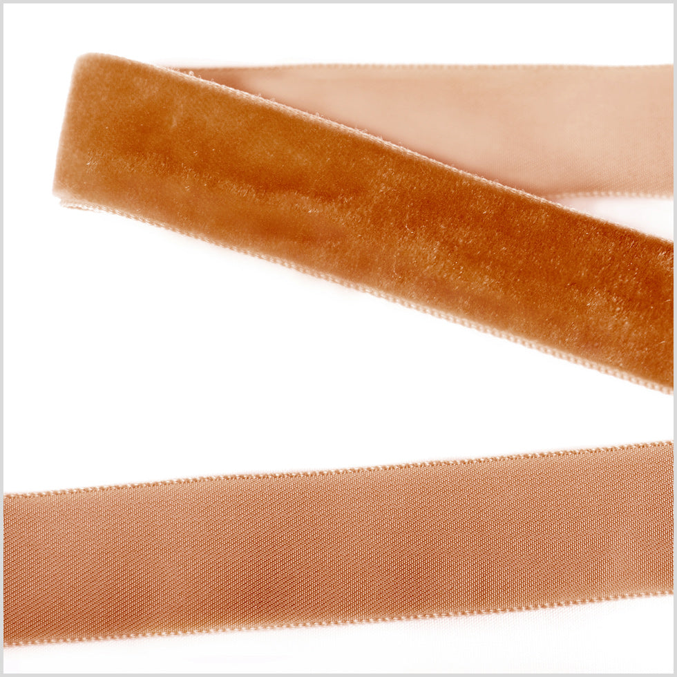 Single Faced Velvet Ribbon Made in Italy - 7/8