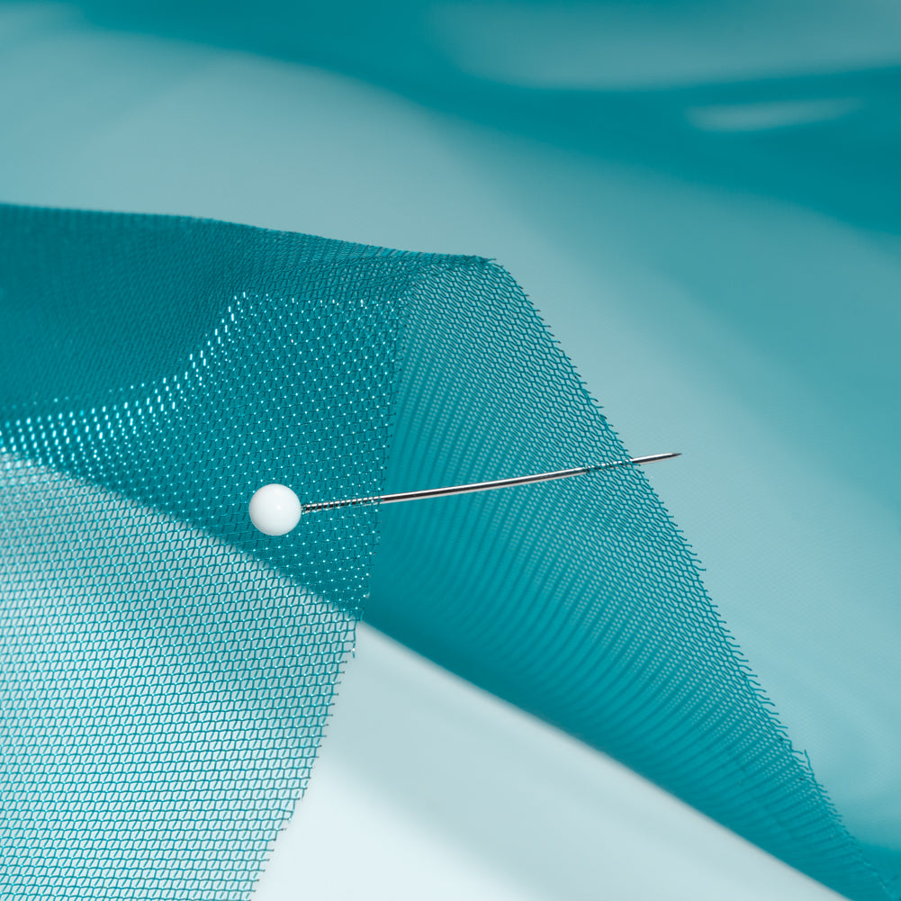 Stiff Mesh-Like Polyester Organza - Dark Teal - Iris Collection - Joann Fabrics