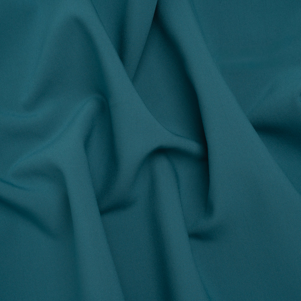 Stretch Recycled Polyester and Viscose Double Cloth - Dusty Teal - Deadstock - Joann Fabrics