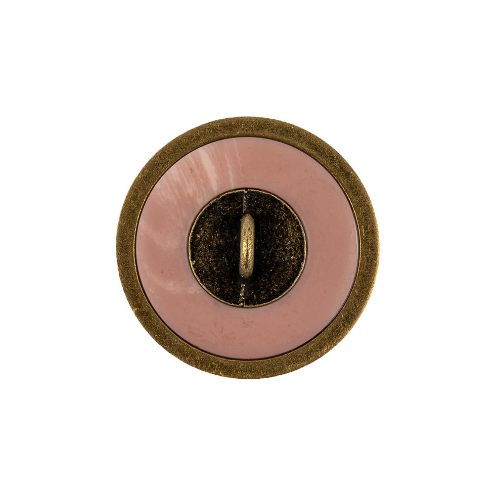 Rose Prove and Brass Shallow Plate Plastic and Metal Shank Back Button - 36L/23mm - Joann Fabrics