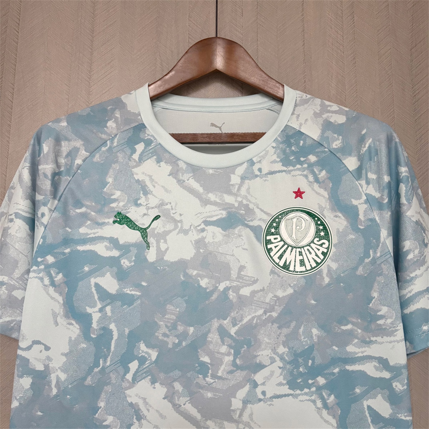 Palmeiras 26-27 Light Mint Blue Pre-Match Jersey - Fans Version - UnitedFutballJersey