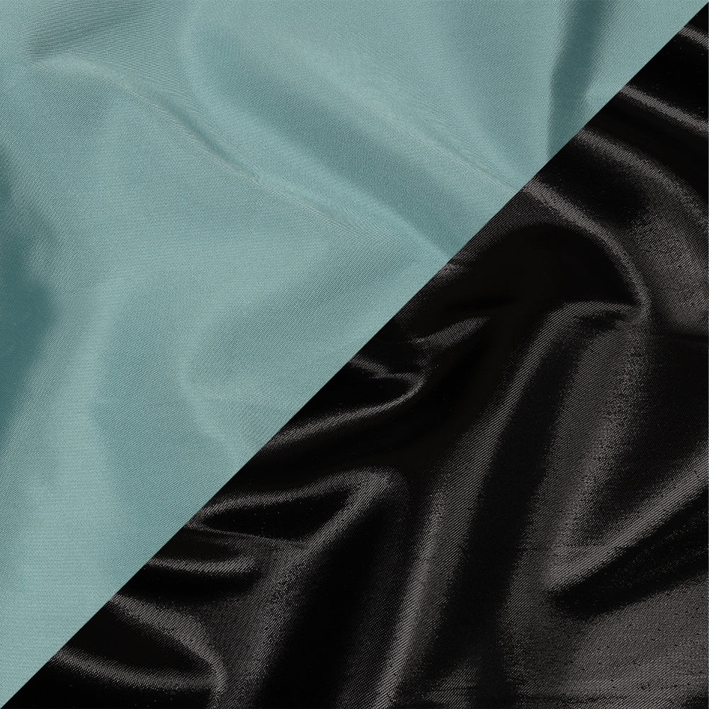 Olwyn Metallic Black and Dusty Blue Double Faced Luxury Mikado - Joann Fabrics