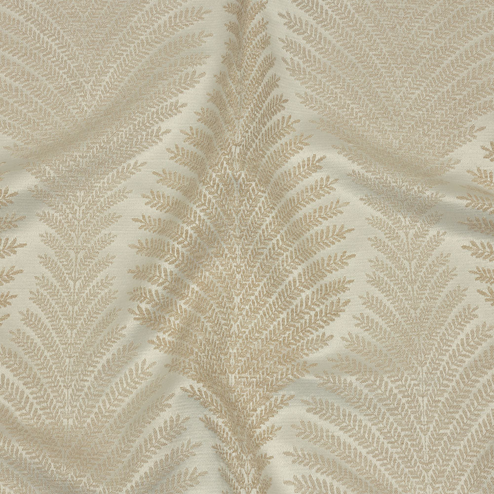 Cotton and Recycled Polyester Drapery Jacquard - Champagne Leaf Chains - British Imported - Joann Fabrics