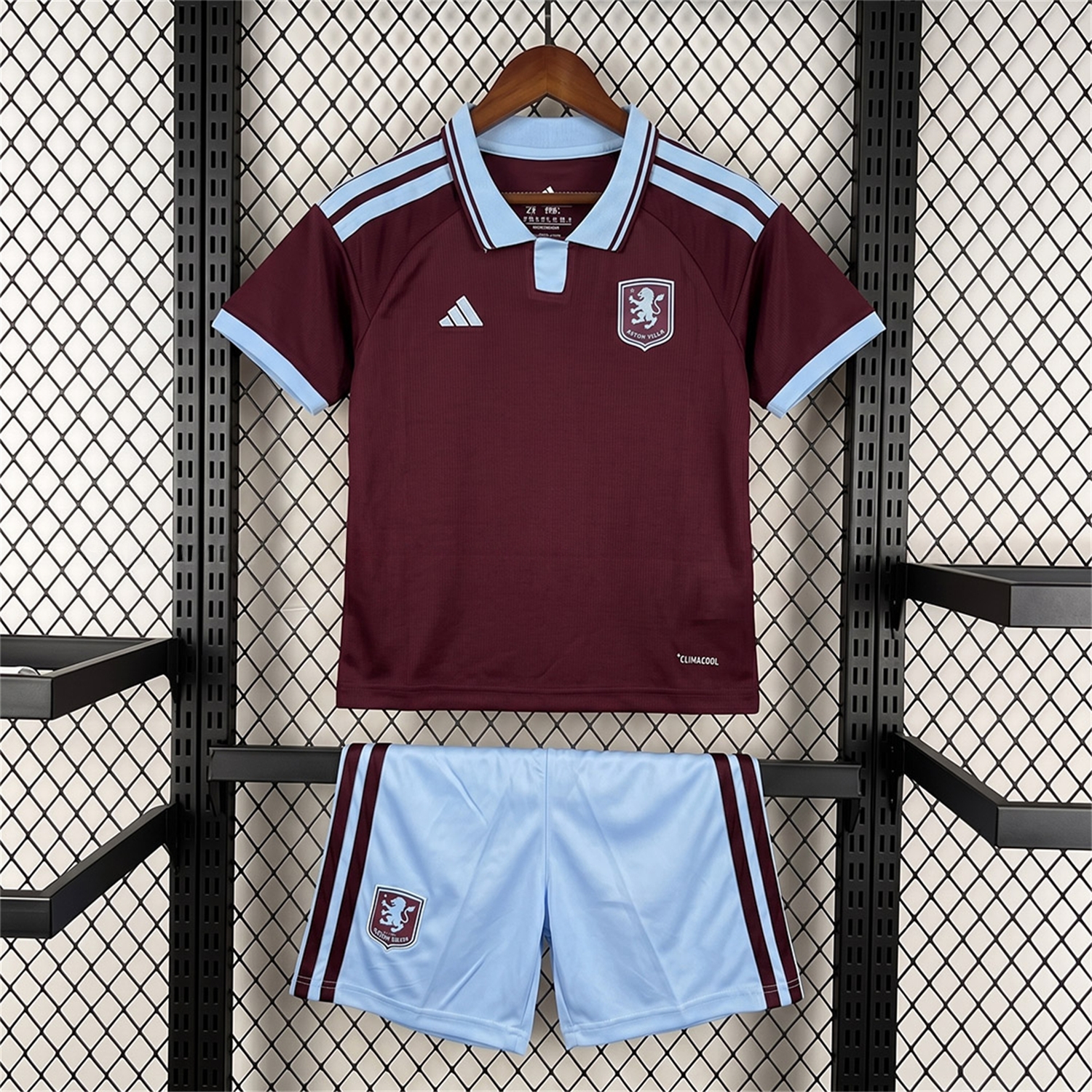 Aston Villa 26-27 Home Kids Kit - UnitedFutballJersey