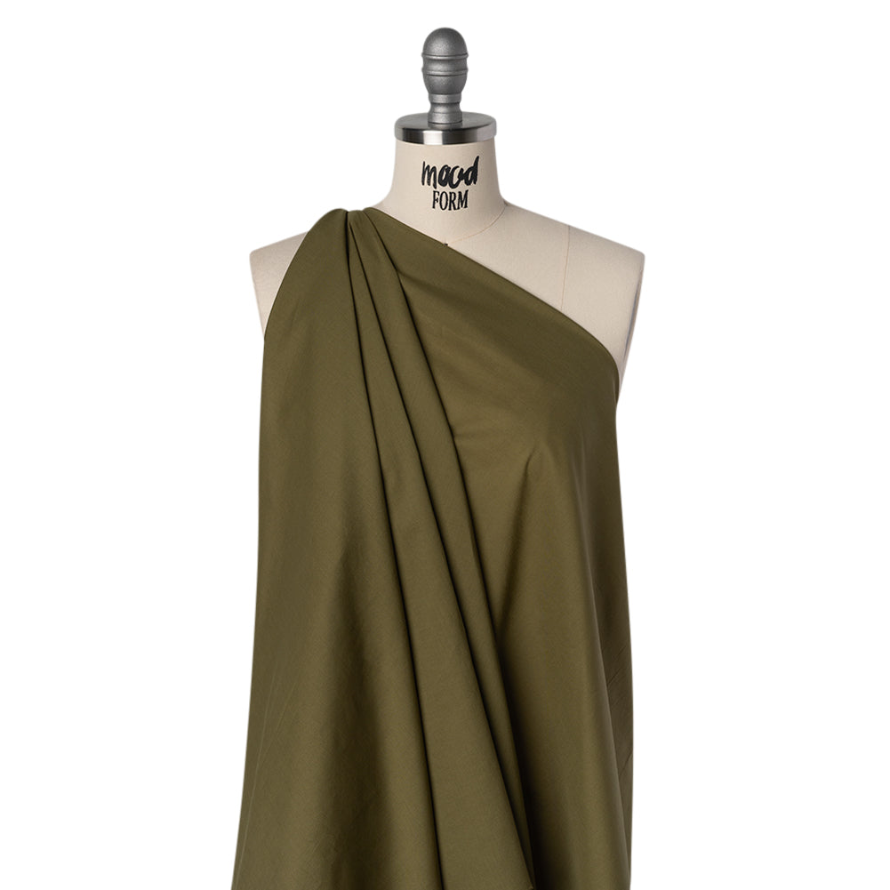 Cotton Voile Lining - Olive Green - Famous Australian Designer Deadstock - Joann Fabrics
