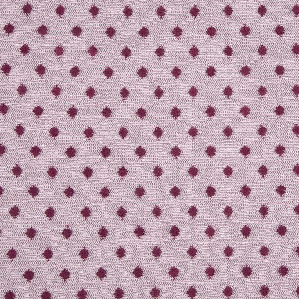 Polka Dots Tulle Crinoline - Burgundy - Joann Fabrics