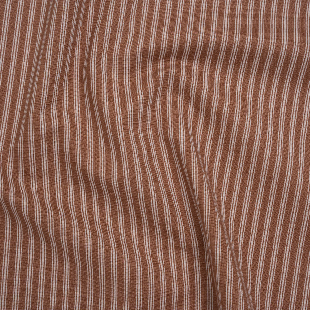 Printed Quilting Cotton by Ghazal Razavi for FIGO Studio - Cinnamon Stripes - Nest Collection - Joann Fabrics