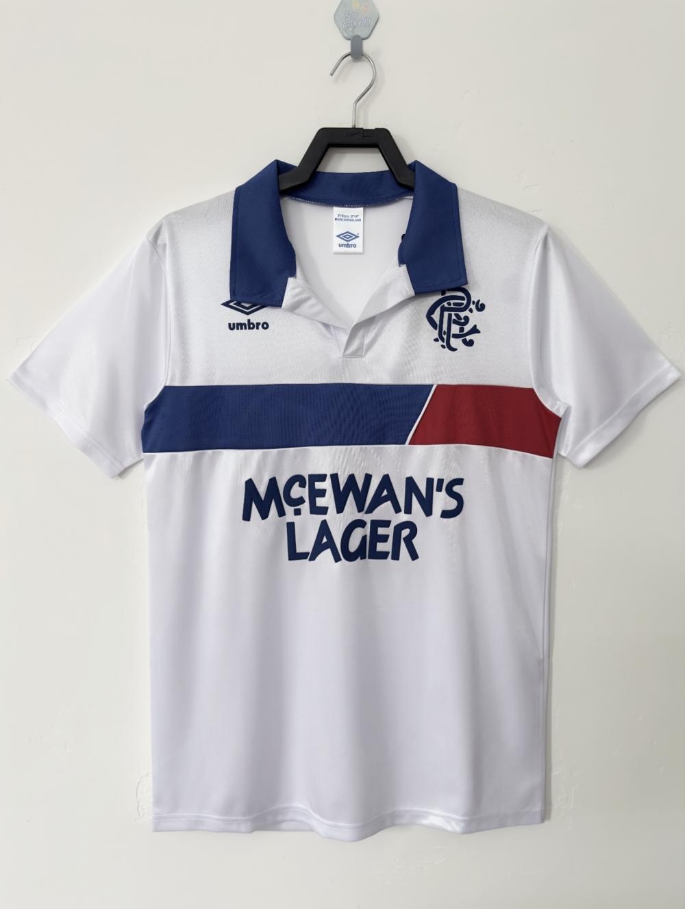 1993/1994 Retro Rangers Away White Football Shirt 1:1 Thai Quality